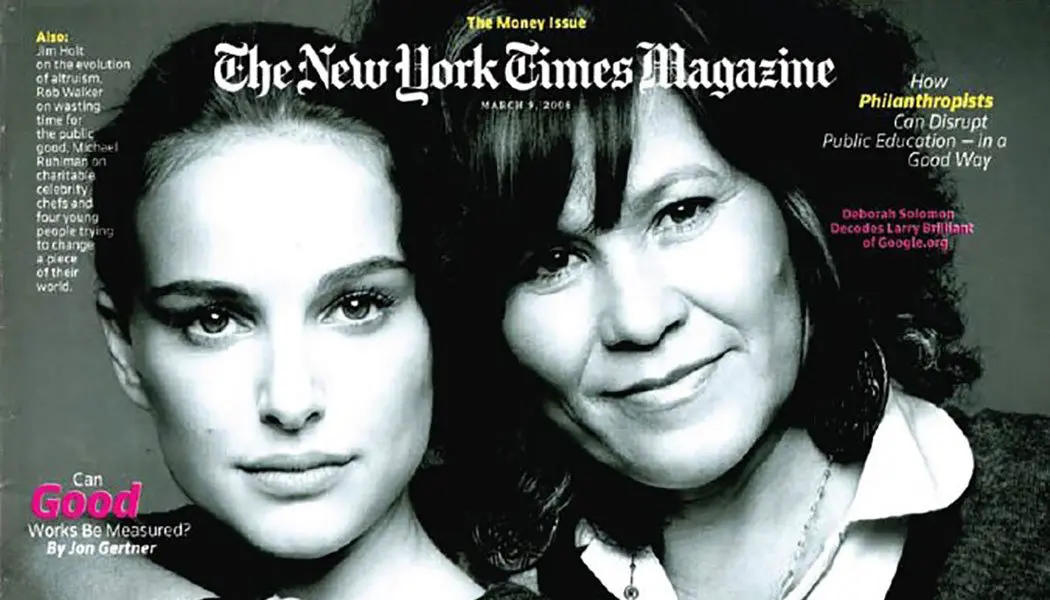 New York Times Magazine Cover Features Ambassador of Hope Natalie Portman