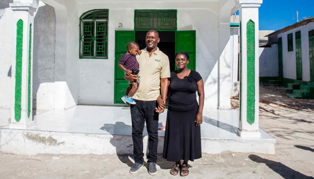Annesse Aristild and Kerlande Toussaint (shown here with their youngest son) know the value of education