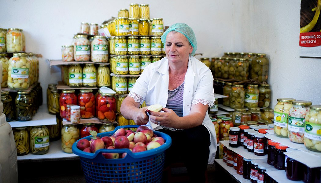 Women's Entrepreneurship in Action: Xheva Haziri Processing Produce