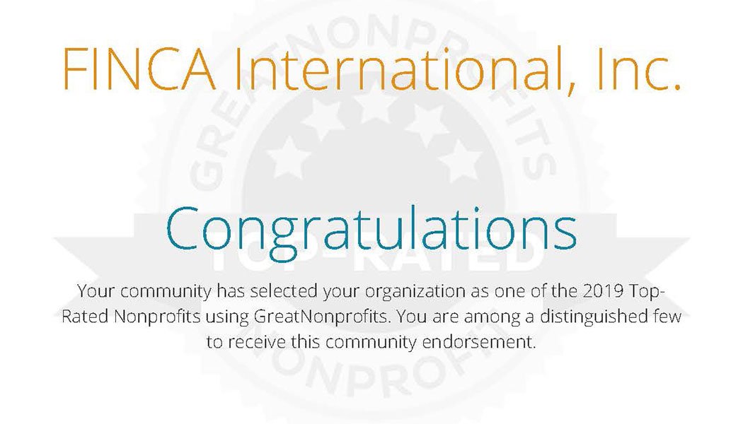 FINCA-GreatNonprofits-Certificate-2019
