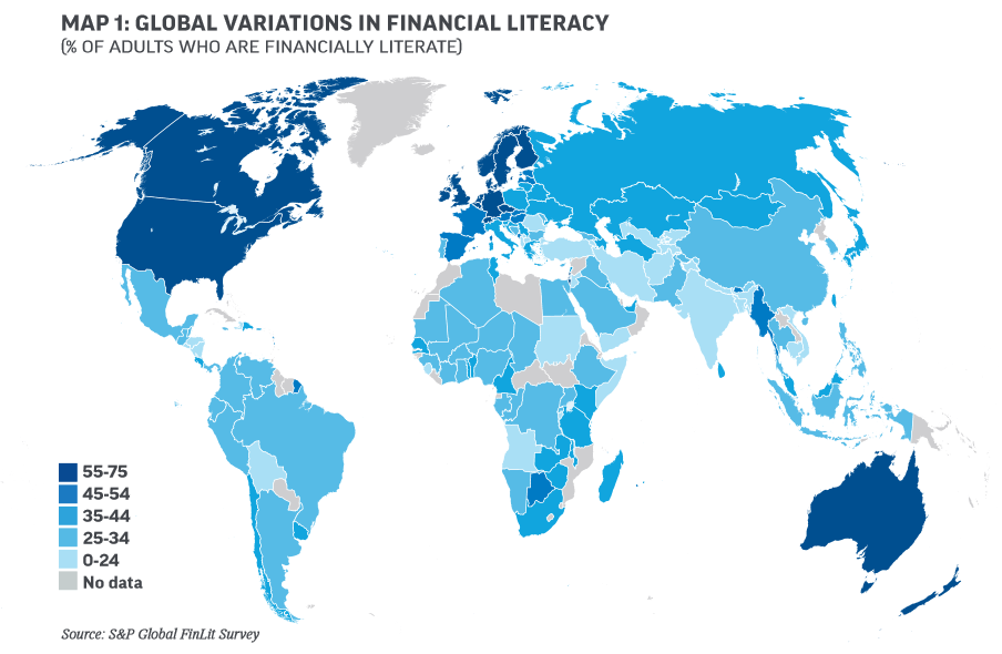 SP Global Financial Literacy Study Map